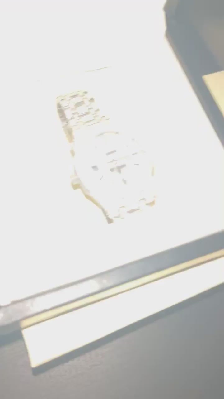 Iced Out Moissanite Silver AP Watch